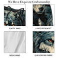 thumbnail image 4 of luoweisi Men's Beach Shorts Quick Dry Swim Trunks with Mesh Lining Wolf S, 4 of 5