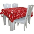 thumbnail image 3 of Valentine''s Day Rectangle Tablecloth 60"(W) x 120"(L), Red Love Heart Modern Table Linen Cloth Cover for Kitchen Dining Room Party Home Decor, 3 of 5