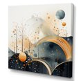 thumbnail image 2 of Designart "Symphony of Yellow and Black Landscape II" Landscapes Wall Art - Modern Yellow Abstract Landscapes Hallway Wall Art Decor, 2 of 6