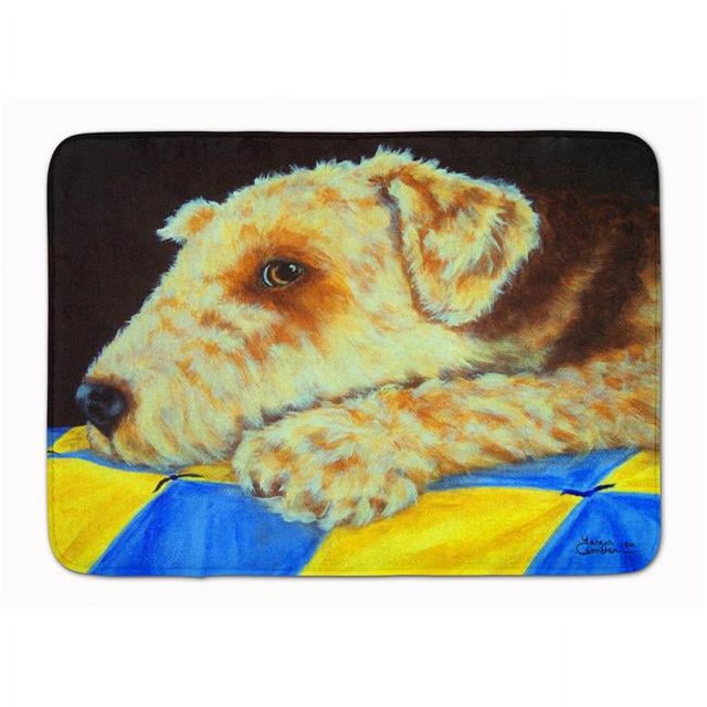 Carolines Treasures AMB1174RUG Airedale Terrier Mommas Quilt Machine Washable Memory Foam Mat
