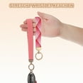 thumbnail image 4 of Wrist Lanyard Keychain, Stretchy Wristlet Strap Key Chain for Women Men, Cute Braided Keychains Holder for Car Keys Camera Wallet ID Badges Card, Gradient Purple, 4 of 7