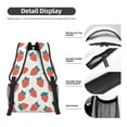 thumbnail image 4 of Yiaed Strawberries Print School Backpack College Backpack Daypacks for Students High School Spacious and Durable Daypack for Work and Travel-One Size, 4 of 6