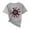 Gray, variant on Ichuanyi Women's T-Shirts Round-Neck Tee Cute Summer Graphic Shirts Flowers Print Short Sleeve T Shirt