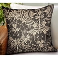 thumbnail image 2 of Plutus 24" x 24" Adriel Bay Chevron Luxury Outdoor Throw Pillow in Gray, 2 of 3