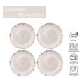 thumbnail image 3 of Supreme Housewares 4 piezas de platos de postre de melamina de 6 pulgadas, platos de cena para aperitivos, platos pequeños para servir, platos de fiesta, plato redondo para postre, merienda, guarnicio, 3 of 4