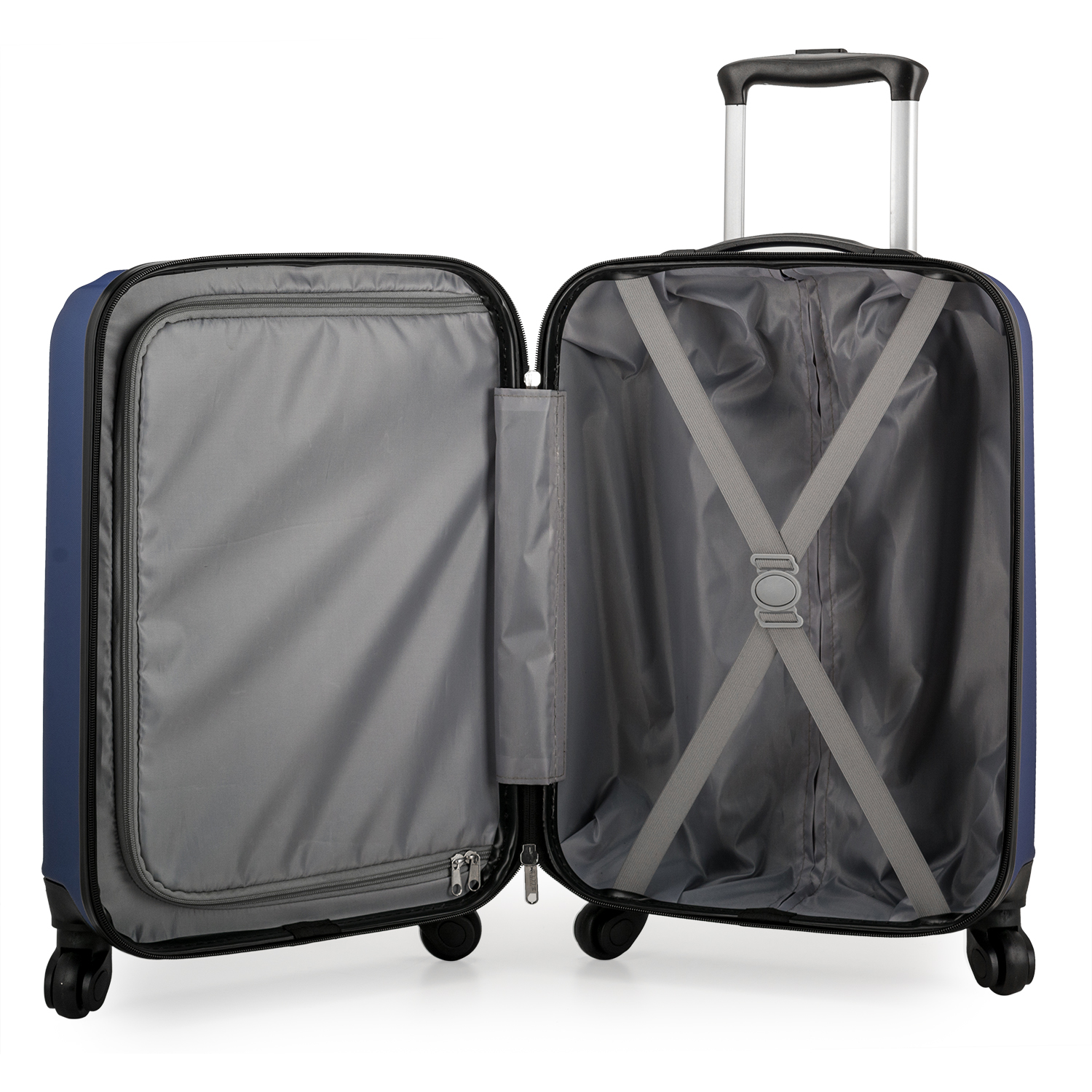 Elite Luggage Fullerton Hardside Carry-On Spinner Luggage, Navy