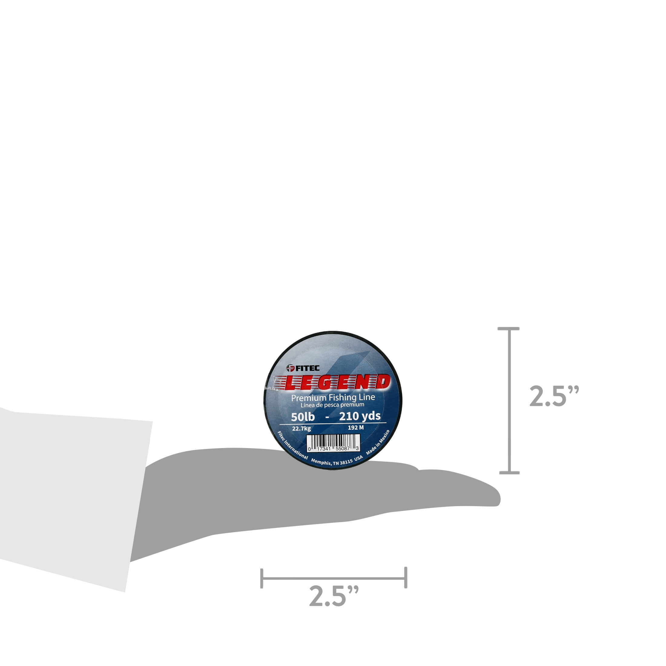 Legend 50 lb. Monofilament Premium Fishing Line, Clear, 210 yd.