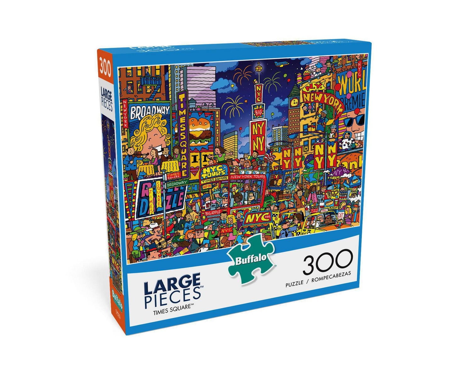Buffalo Games - Large Piece - Times Square - 300 Piece Jigsaw Puzzle