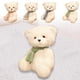 thumbnail image 1 of Oso de Peluche Xihbxyly Blanco de 9 Pulgadas con bufanda Juguete para niños Regalo de Cumpleaños, 1 of 6