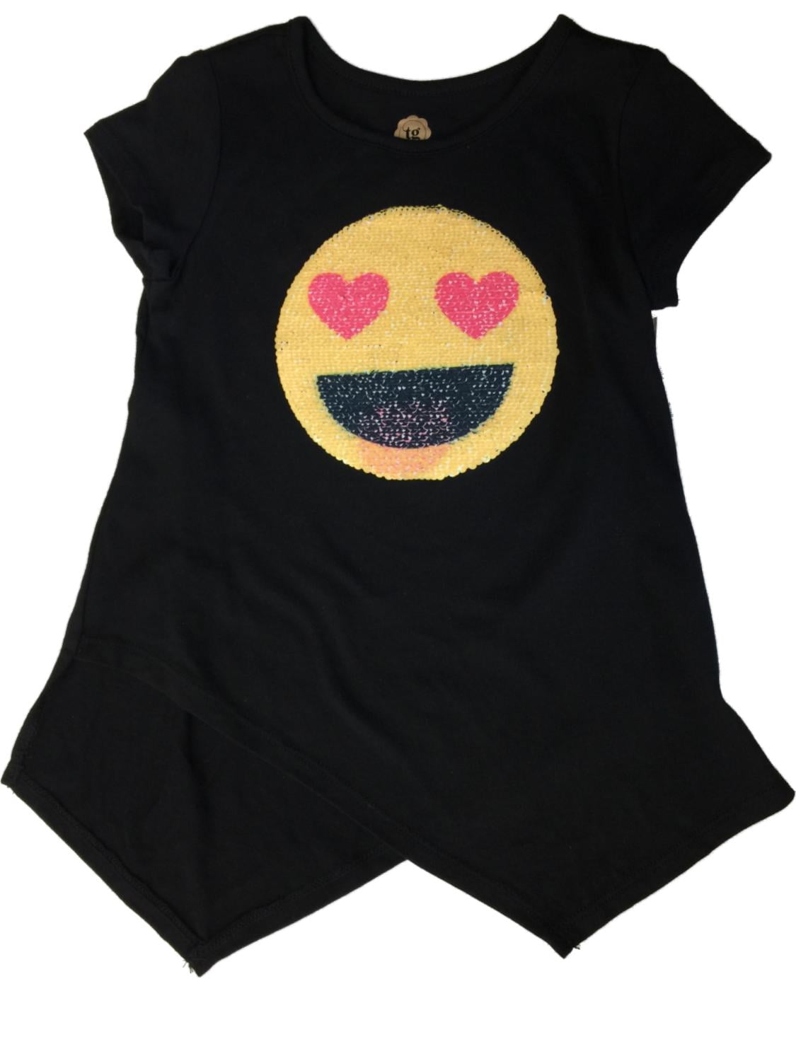 emoji sequin t shirt