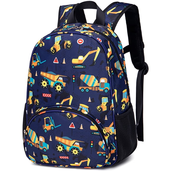 Mochila BTOOP para Niños Pequeños 29x13x38cm con Diseño Lindo de Construcción