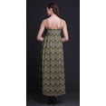 thumbnail image 4 of Bimba Ikat Printed Adjustable Spaghetti Strap Long Maxi Dress Summer Beachwear-X-Small, 4 of 6