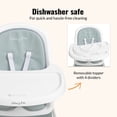 thumbnail image 4 of Dream On Me Lightweight & Convertible Curio Sit N Seek High Chair, Mint, 4 of 13