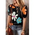 thumbnail image 1 of FOLUNSI Floral Bubble Tee: Versatile Summer Staple for Every Body Type!, 1 of 8