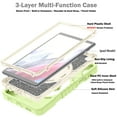 thumbnail image 2 of ELEHOLD for Samsung Galaxy Tab A7 Lite 8.7 (2021) Rugged Case, Shockproof Heavy Duty Protective Cover with 360 Rotation Handle Strap & Kickstand & Shoulder Strap for Tab A7 Lite T220/T225,Green White, 2 of 7