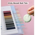thumbnail image 7 of Index Tabs Sticky Tab Note Page Marker Writable and Repositionable File Flags Morandi Pages Markers Book Labels 1200Pcs, 7 of 7