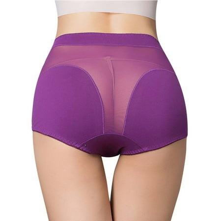 ZMHEGW Women s Hipster Panty High Rise Underwear Solid L