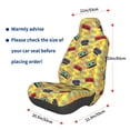thumbnail image 3 of Wukai 90s Audio Tape Full Set Car Seat Covers with Soft Padding Universal Auto Front Seats Protector and Cushion Mat, 3 of 5
