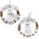thumbnail image 2 of Pack Coronas Navideñas Colgante Círculo Navidad Rattan Blanco Sant, 2 of 5