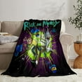 thumbnail image 2 of Rick and Morty Throw Blanket Gifts for Fans Lover Girls Boys Women Present Hoodie Him Bed 30"x40", 2 of 6