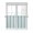 Teal, variant on Brown Grey Stripe Tier Curtains 45 Inches Long, Modern Farmhouse Vertical Striped Window Treatment Curtain Drapes, Small Curtain Drapes for Bathroom Laundry Room, 27.5"x45", 2 Panels