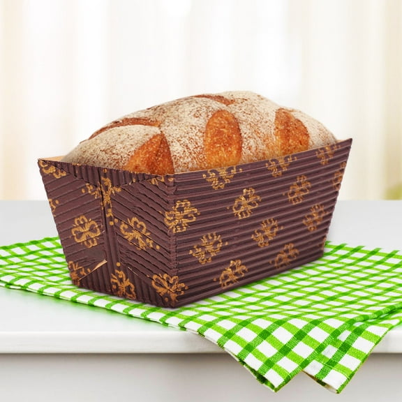 YEAHIBABY 25pcs Paper Baking Loaf Containers for Bread Chiffon Cakes and Pastries for Bakeries and Home Use