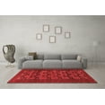 thumbnail image 3 of Ahgly Company Machine Washable Indoor Round Persian Red Traditional Area Rugs, 3' Round, 3 of 4