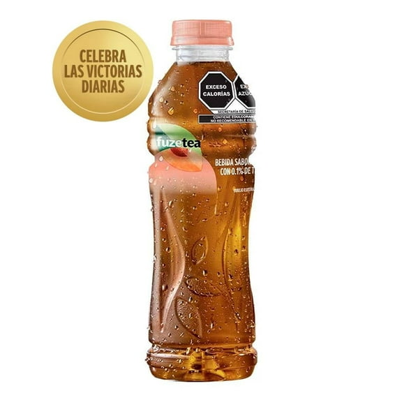 Té negro Fuze Tea sabor durazno 600 ml