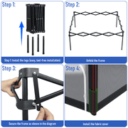 Foldable Baby Playpen, 50×50 Portable Playpen, Babies and Toddlers Play Pen, Indoor & Outdoor Play Yard, Black