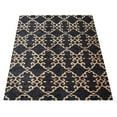 thumbnail image 3 of Rugsotic Carpets Hand Knotted Sumak, Contemporary Jute Area Rug, Charcoal,Beige, 6'x9', 3 of 5