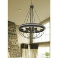 thumbnail image 2 of 60W X 8 Nixa Metal Chandelier (Edison Bulbs Not Included), Dove Grey, 2 of 3