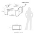 thumbnail image 3 of Mesa De Centro Maderkit Con Vidrio Color Caramelo marron, 3 of 6