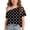 Black, variant on Chiccall Big Girls Off Shoulder Tee Tops Trendy Oversized Dots Aesthetic Clean Short Sleeve T Shirt Fashion Pullover Preppy Going Out Wear Cute Tops for Kids