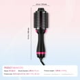 thumbnail image 5 of KFFKFF Hair Styling Blow Dryer Brush, 4-in-1 Ionic Hair Enhancer with Electroplated Titanium & 2.95" Ceramic Coated Oval Barrel, Dual Voltage 110V/240V Heat Styling Brush for Home, Salon, and Travel, 5 of 9