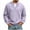 Purple-RongHuan Men's Waffle Shirt, variant on RongHuan Mens Waffle Shirt Big and Tall Fake 2 Piece Long Sleeve Sweatshirt Oversize V Neck T-Shirts