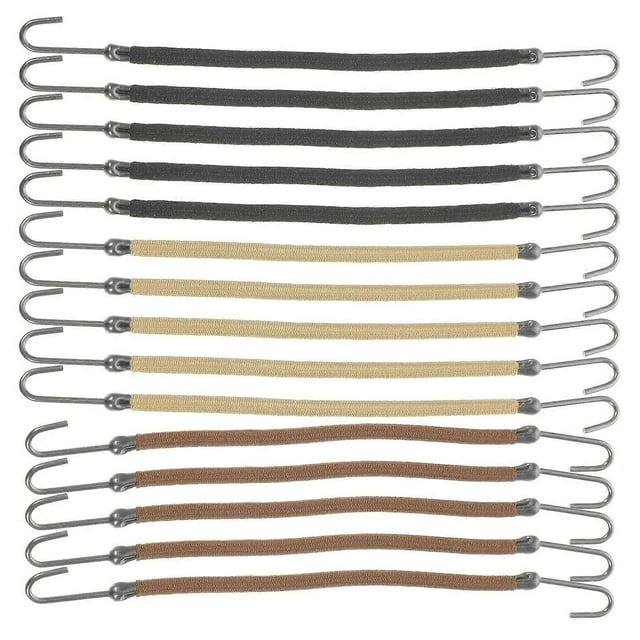 15PCS Ponytail Holders Hooks Elastic Hair Ties for Thick Hair Comfortable Styling Accessories for Women, Suitable for Workout, Yoga & Daily Use, No