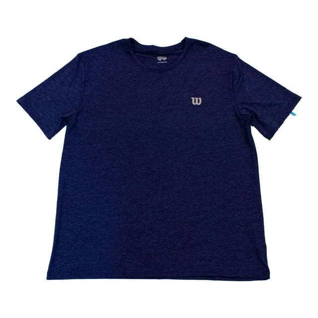 Playera Wilson para Hombre Cuello Redono Manga Corta Jaspe Azul T EEG