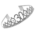 thumbnail image 4 of SHISUYAN Crystal Rhinestone tiara Crown for Hair Decoration with Alloy Material and Combs Design One Size Fits Most, 4 of 8