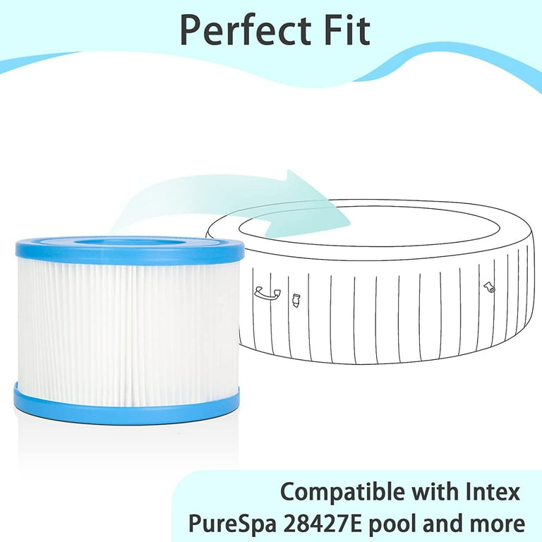 Future Way 6-Pack Type S1 Spa Filters for Intex PureSpa Pool Hot