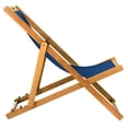 thumbnail image 6 of SAFAVIEH Outdoor Collection Loren Foldable Sling Chair Natural/Navy, 6 of 10