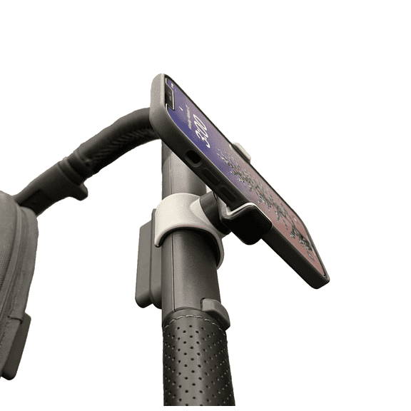 Stroller Phone Holder, Shopping Cart Phone Holder - Stable & Secure Fit on Handlebars, Universal Fit
