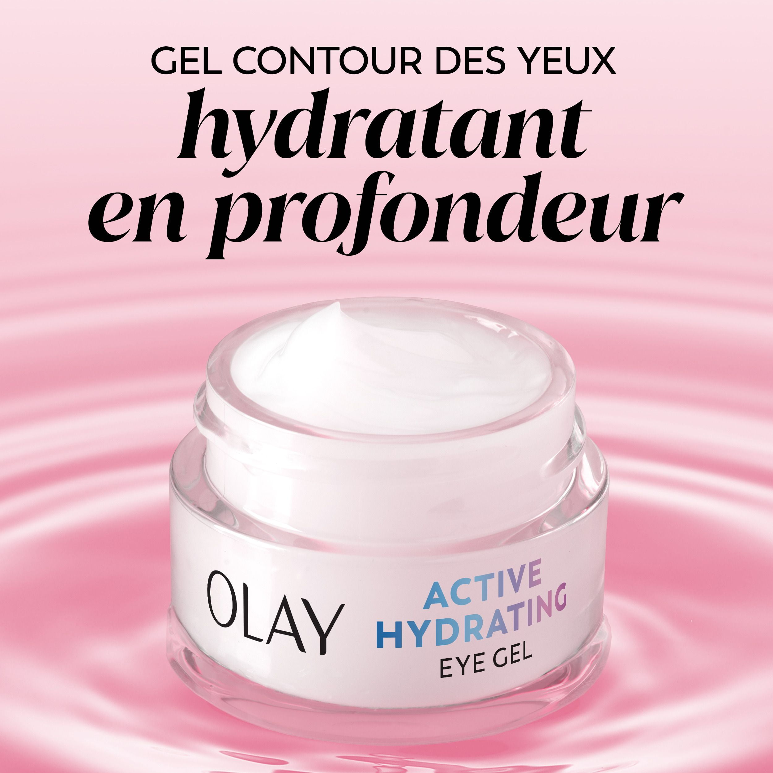 Olay Active Hydrating Eye Gel, Fragrance-Free, Anti-Aging Eye Cream with Hyaluronic Acid and Niacinamide