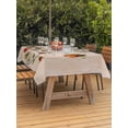 thumbnail image 3 of Outdoor Tablecloth with Umbrella Hole for Patio/Picnic/Party/Camping, Ladybugs Eucalyptus Waterproof Table Cloth Rectangle Table Cover Washable, Spring Botanical Leaves Retro (60"x 120"), 3 of 8
