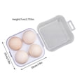 thumbnail image 3 of Caja de huevos portátil para acampada al aire libre, de cuatro compartimentos, bandeja de plástico para huevos, resistente a golpes y caídas, 3 of 4
