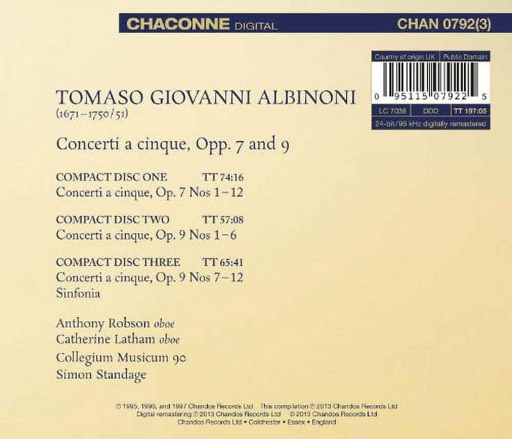 Catherine Latham - Collected Concertos for Oboes & Strings - Music & Performance - CD