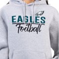 thumbnail image 3 of Women's G-III 4Her by Carl Banks  Heather Gray Philadelphia Eagles Graphic Fleece Pullover Hoodie, 3 of 3