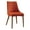 Tangerine, variant on Palmer Mid-Century Modern Fabric Dining Accent Chair in Tangerine Orange 2 Pack