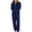 Blue, variant on Fashion Two Piece Sets for Women Women's Loose Casual Sports Zipper Sweatshirt Pocket Sweatpants Two-piece Set