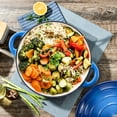 thumbnail image 6 of Hawsaiy 6 QT Enameled Cast Iron Dutch Oven with Lid, Nonstick Cookware for Baking, Roasting, Braising & Cooking, Dual Handles, Dark Blue, 6 of 12