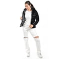 thumbnail image 3 of Chamarra doble vista con capucha Roman Fashion /Juvenil, 7235 (Negro) negro EG, 3 of 6